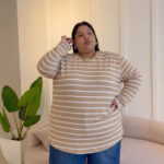 REMERA MODAL RAYADA