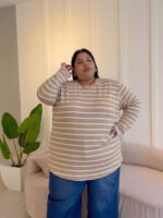 REMERA MODAL RAYADA